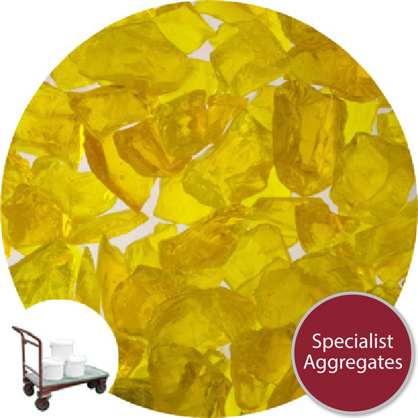 Enviro-Glass Gravel - Golden Yellow Crystal - Click & Collect